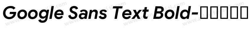 Google Sans Text Bold字体转换